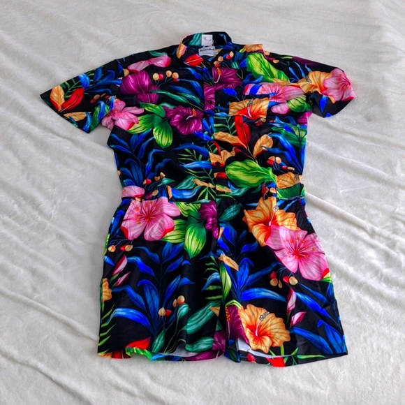 RomperJack Midnight Luau Romper - Picture 1 of 2